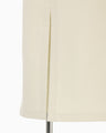 Floral Embroidery Sweat Skirt - ecru