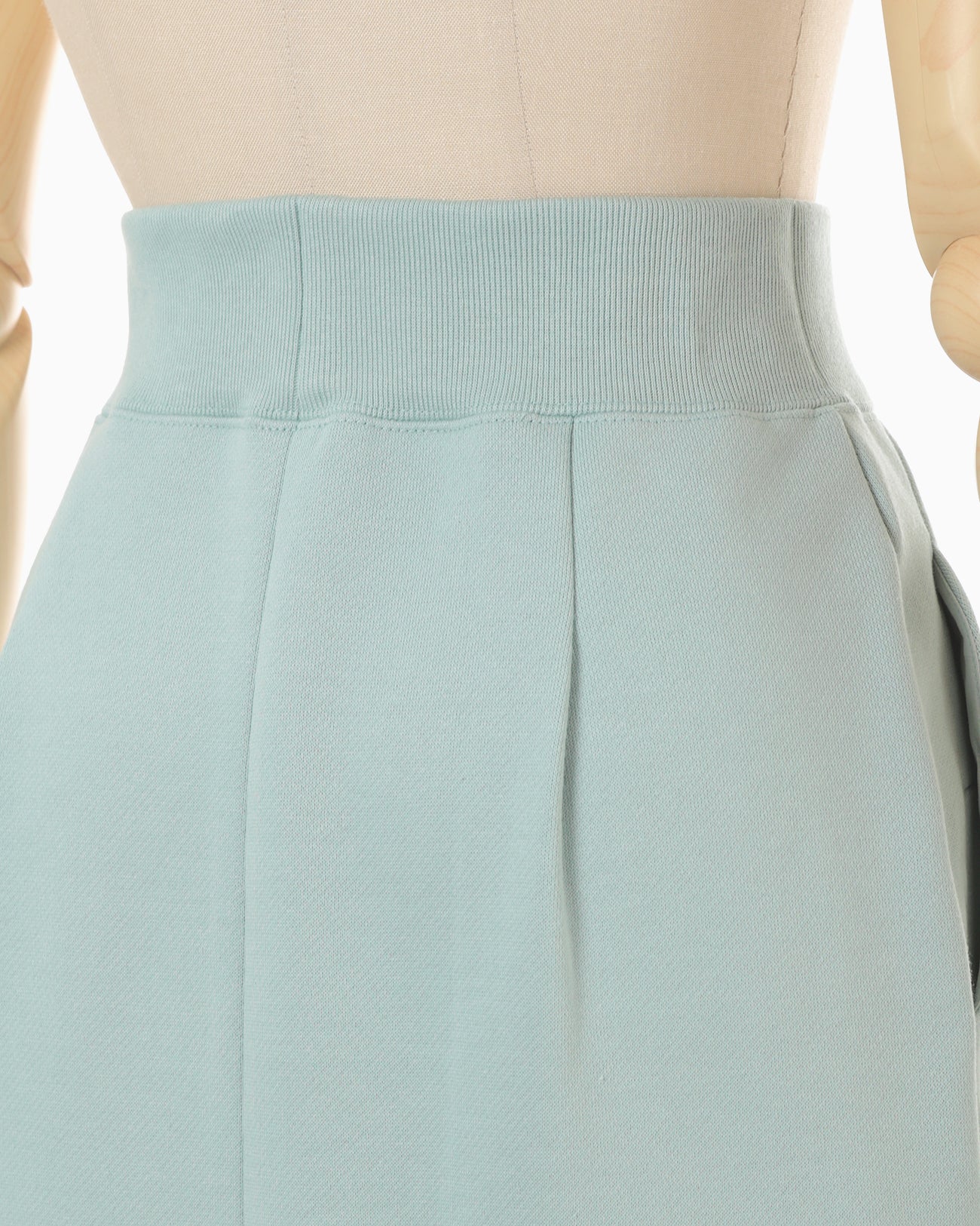 Floral Embroidery Sweat Skirt - light blue - Mame Kurogouchi