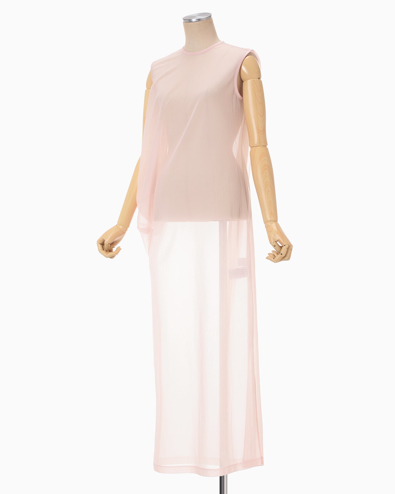 Draped Jersey Sheer Dress - pink - Mame Kurogouchi