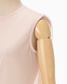 Draped Jersey Sheer Dress - pink