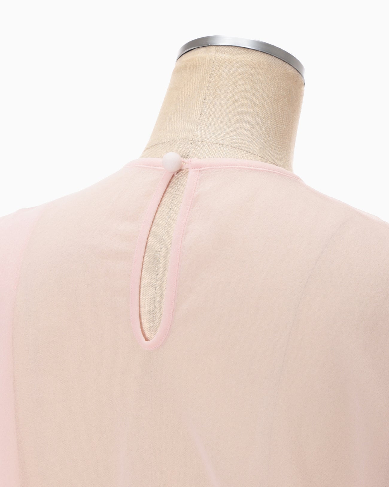 Draped Jersey Sheer Dress - pink - Mame Kurogouchi