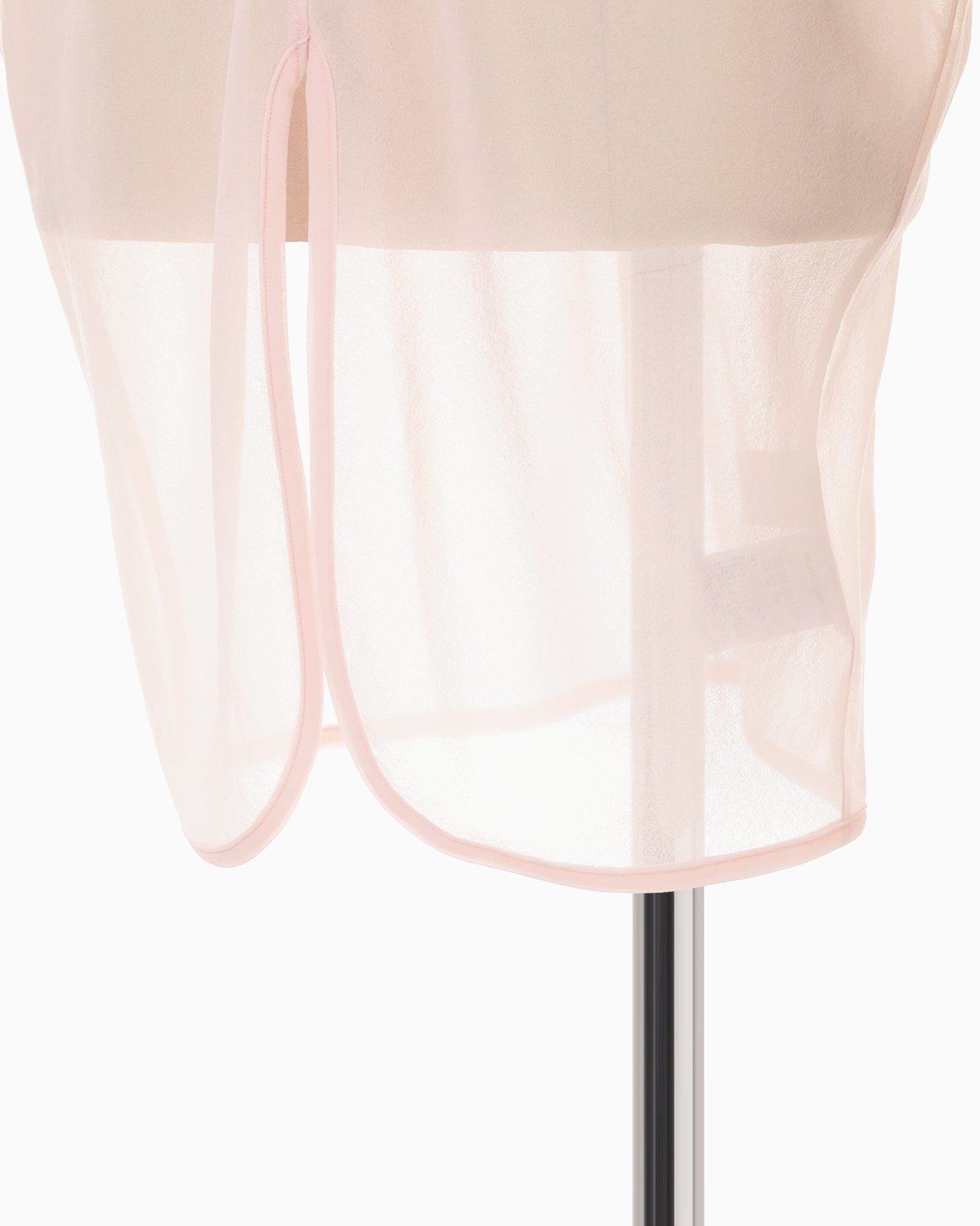 Draped Jersey Sheer Sleeveless Top - pink - Mame Kurogouchi