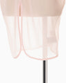 Draped Jersey Sheer Sleeveless Top - pink