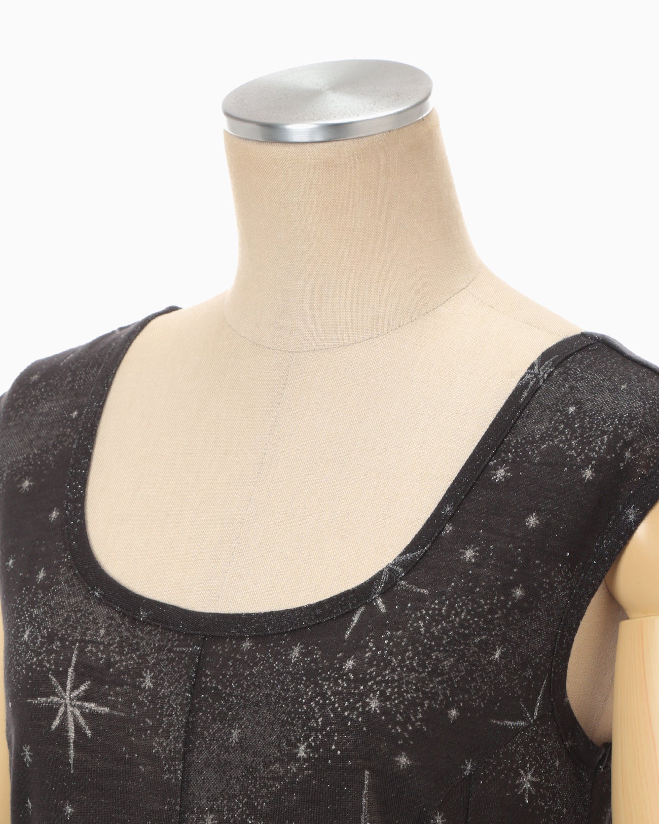 ワンピース Starry Jersey Sheer Dress - black Starry Jersey Sheer Dress - black - Mame Kurogouchi