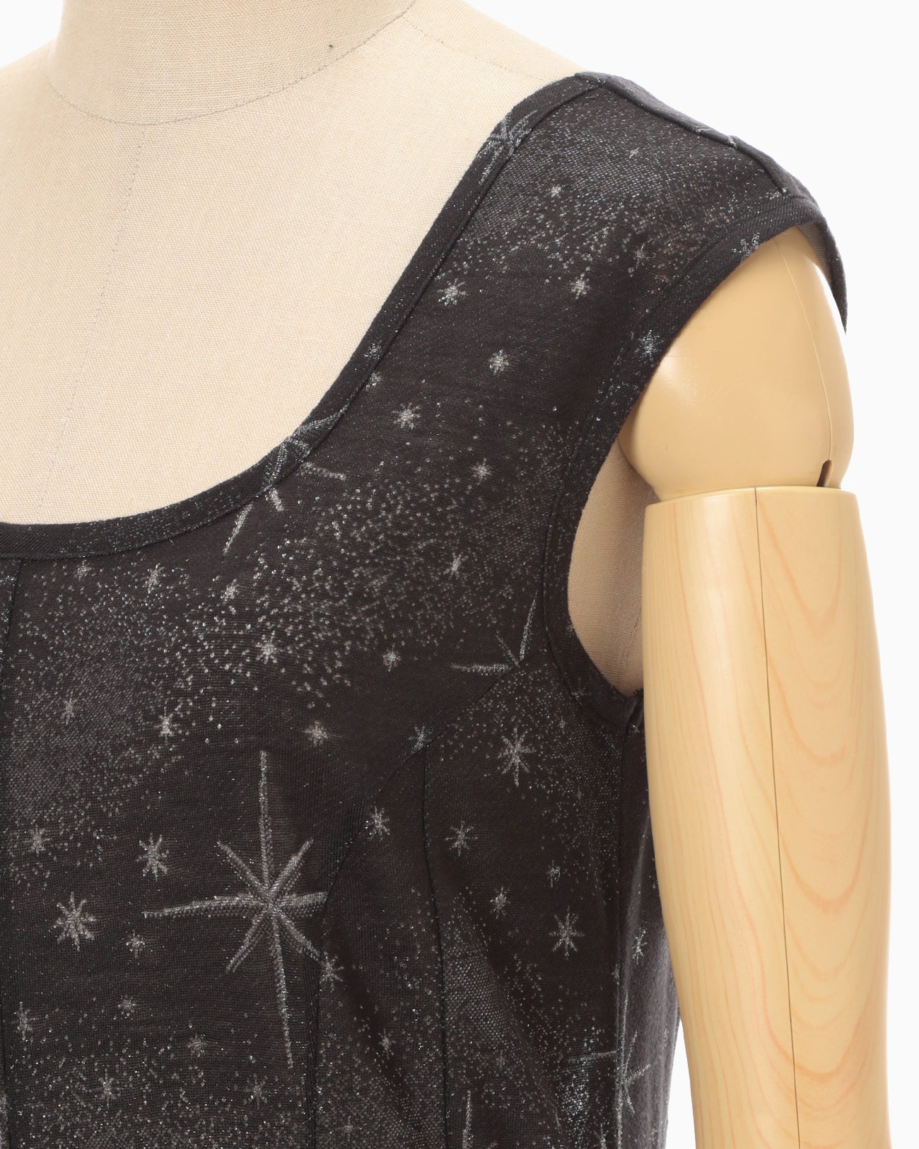 マメクロゴウチ Starry Jersey Sheer Dress black Starry Jersey Sheer Dress - black - Mame Kurogouchi