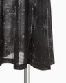 Starry Jersey Sheer Dress - black