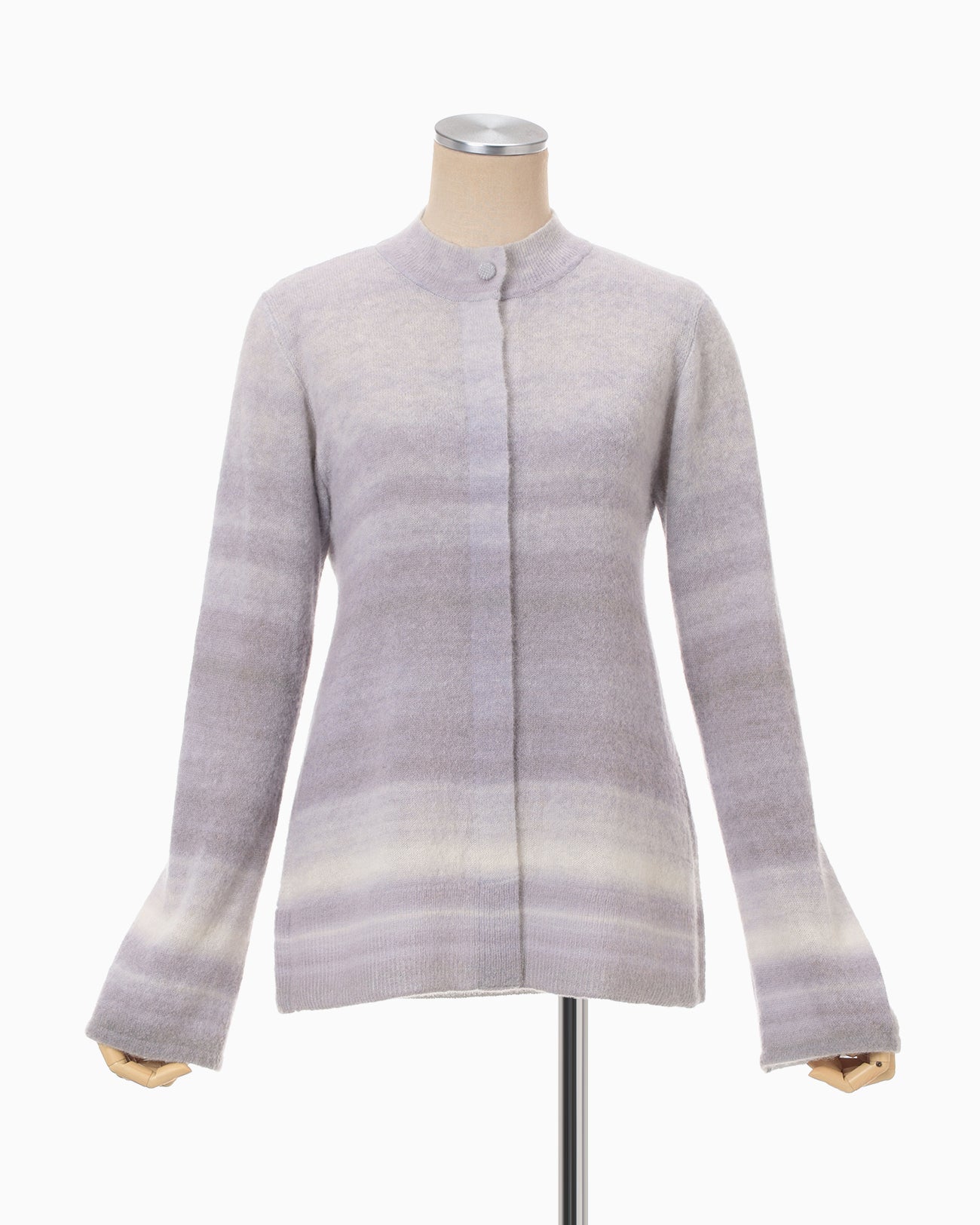 Gradation Knit Cardigan - grey - Mame Kurogouchi