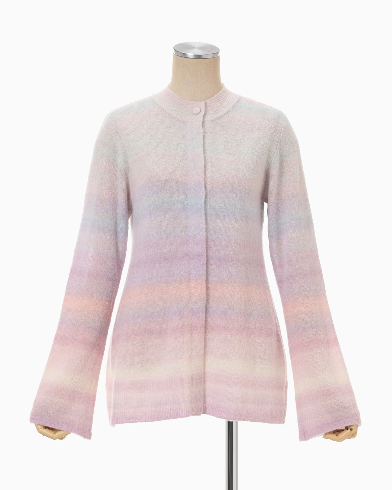 Gradation Knit Cardigan - pink - Mame Kurogouchi