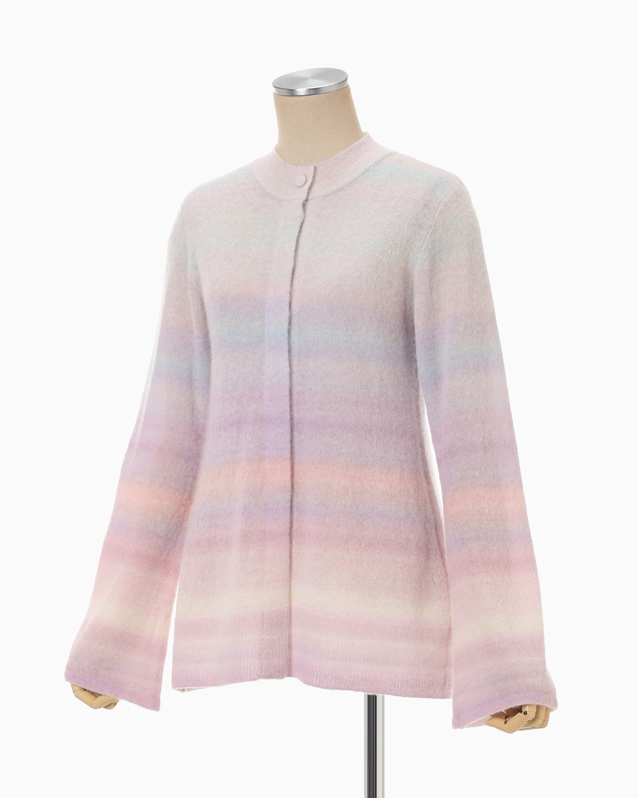 Gradation Knit Cardigan - pink - Mame Kurogouchi