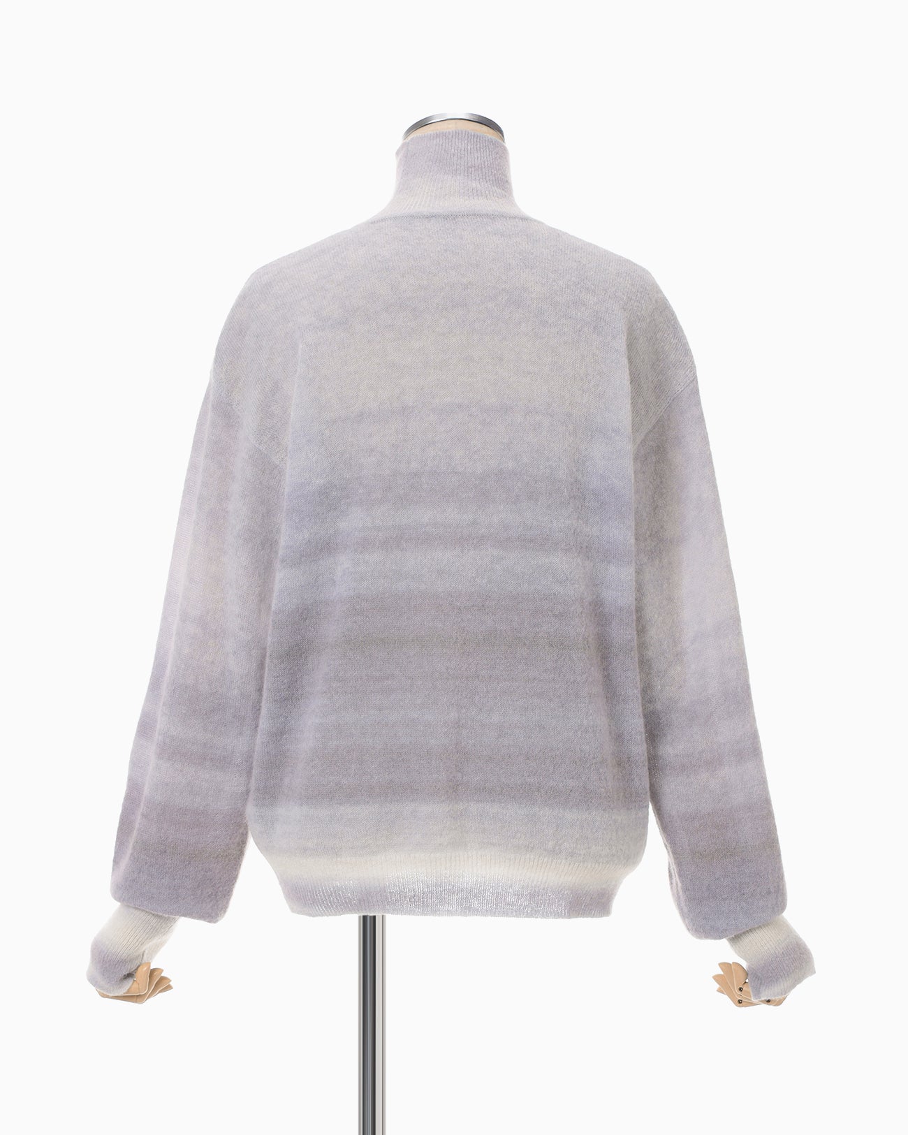 mame kurogouchi ニット Gradation High Neck Knit Top - grey - Mame Kurogouchi