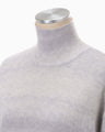 Gradation High Neck Knit Top - grey