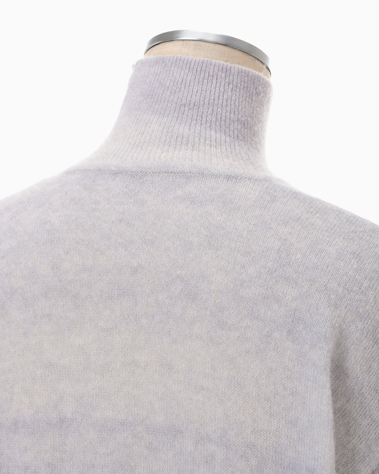 Gradation High Neck Knit Top - grey - Mame Kurogouchi