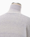 Gradation High Neck Knit Top - grey