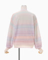Gradation High Neck Knit Top - pink