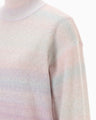 Gradation High Neck Knit Top - pink