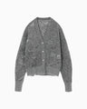 Shimmering Knit Cardigan - black
