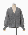 Shimmering Knit Cardigan - black