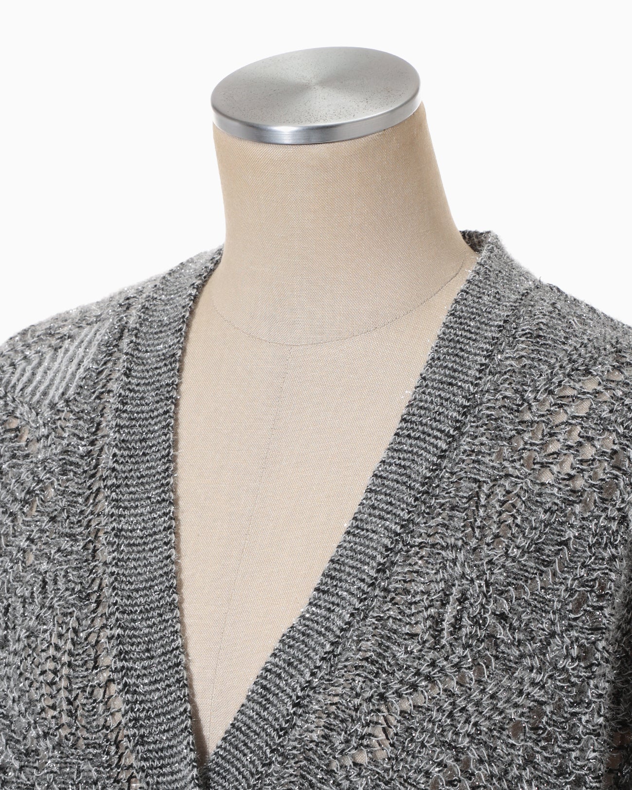 Shimmering Knit Cardigan - black - Mame Kurogouchi