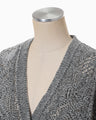 Shimmering Knit Cardigan - black