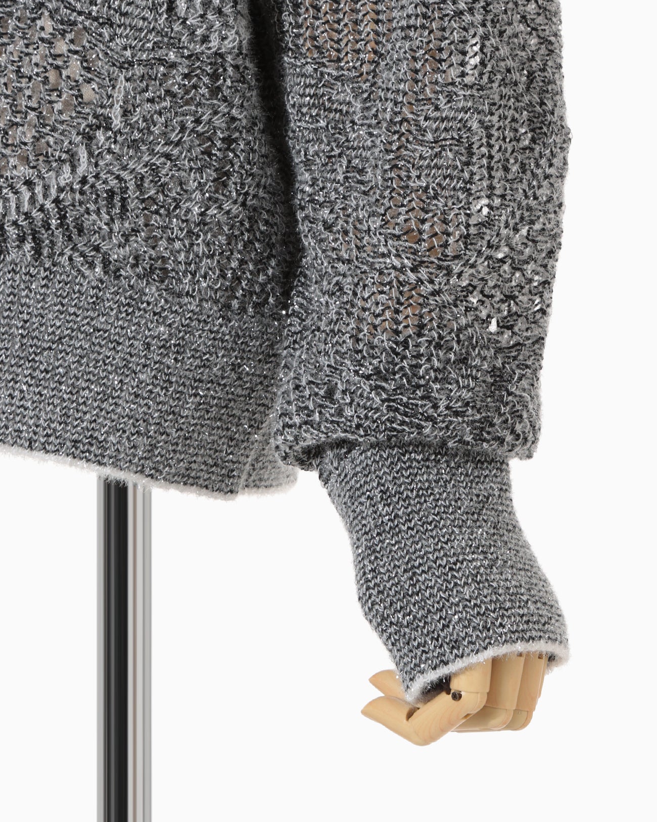 Shimmering Knit Cardigan - black - Mame Kurogouchi