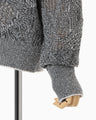 Shimmering Knit Cardigan - black