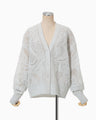 Shimmering Knit Cardigan - light blue