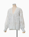 Shimmering Knit Cardigan - light blue