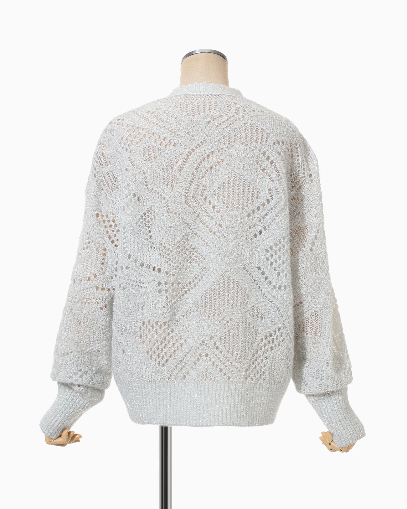 Shimmering Knit Cardigan - light blue - Mame Kurogouchi