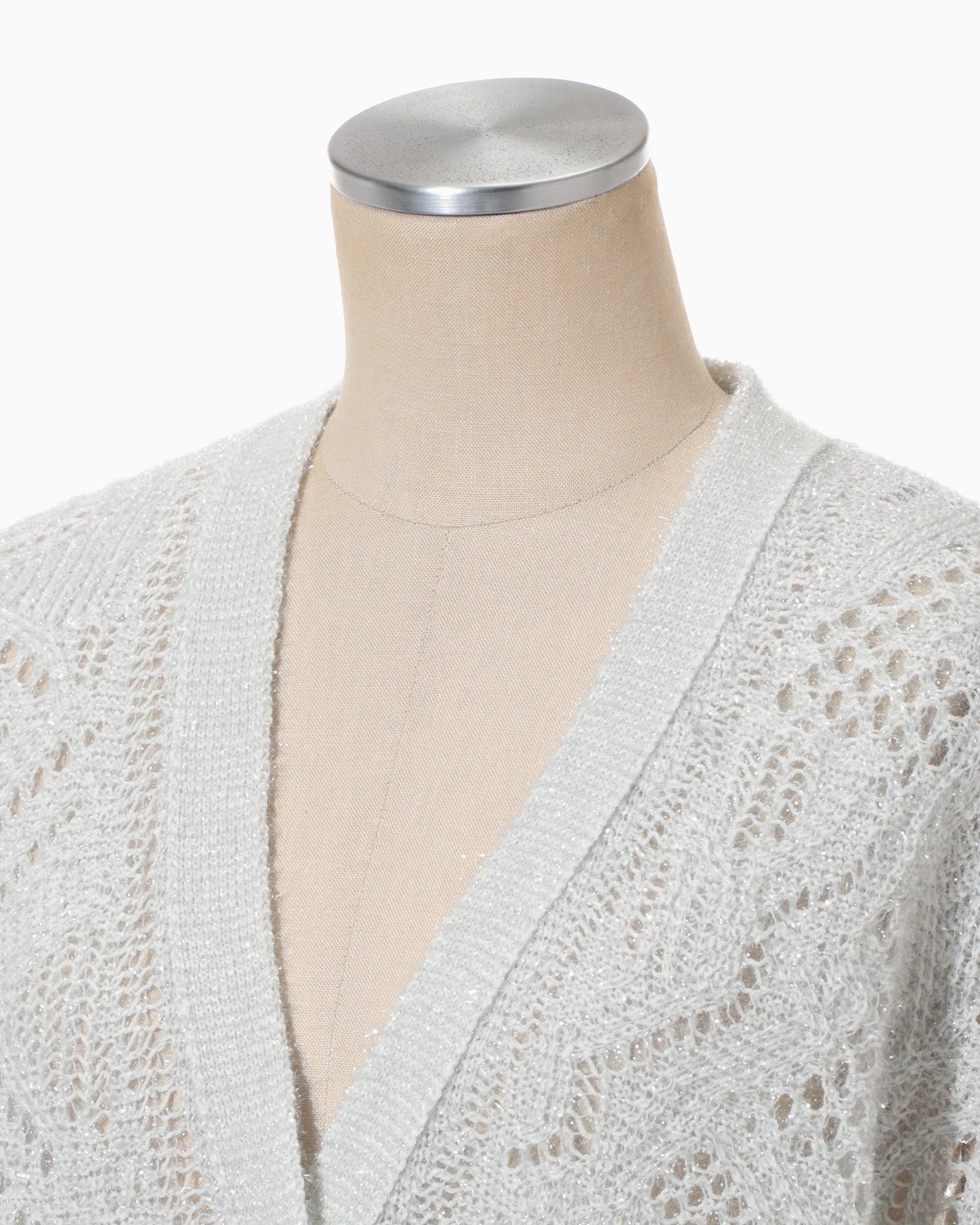 Shimmering Knit Cardigan - light blue - Mame Kurogouchi