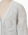 Shimmering Knit Cardigan - light blue