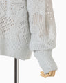 Shimmering Knit Cardigan - light blue