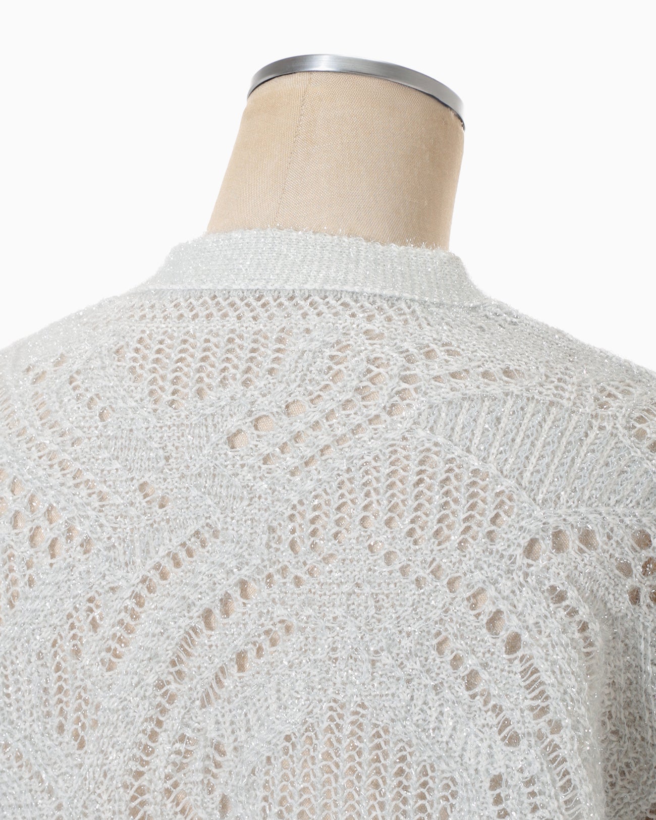 Shimmering Knit Cardigan - light blue - Mame Kurogouchi
