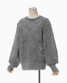 Shimmering Knit Top - black