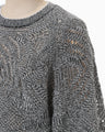 Shimmering Knit Top - black