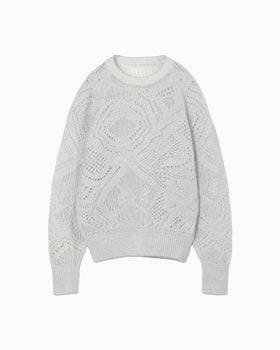 Shimmering Knit Top - light blue