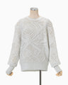 Shimmering Knit Top - light blue