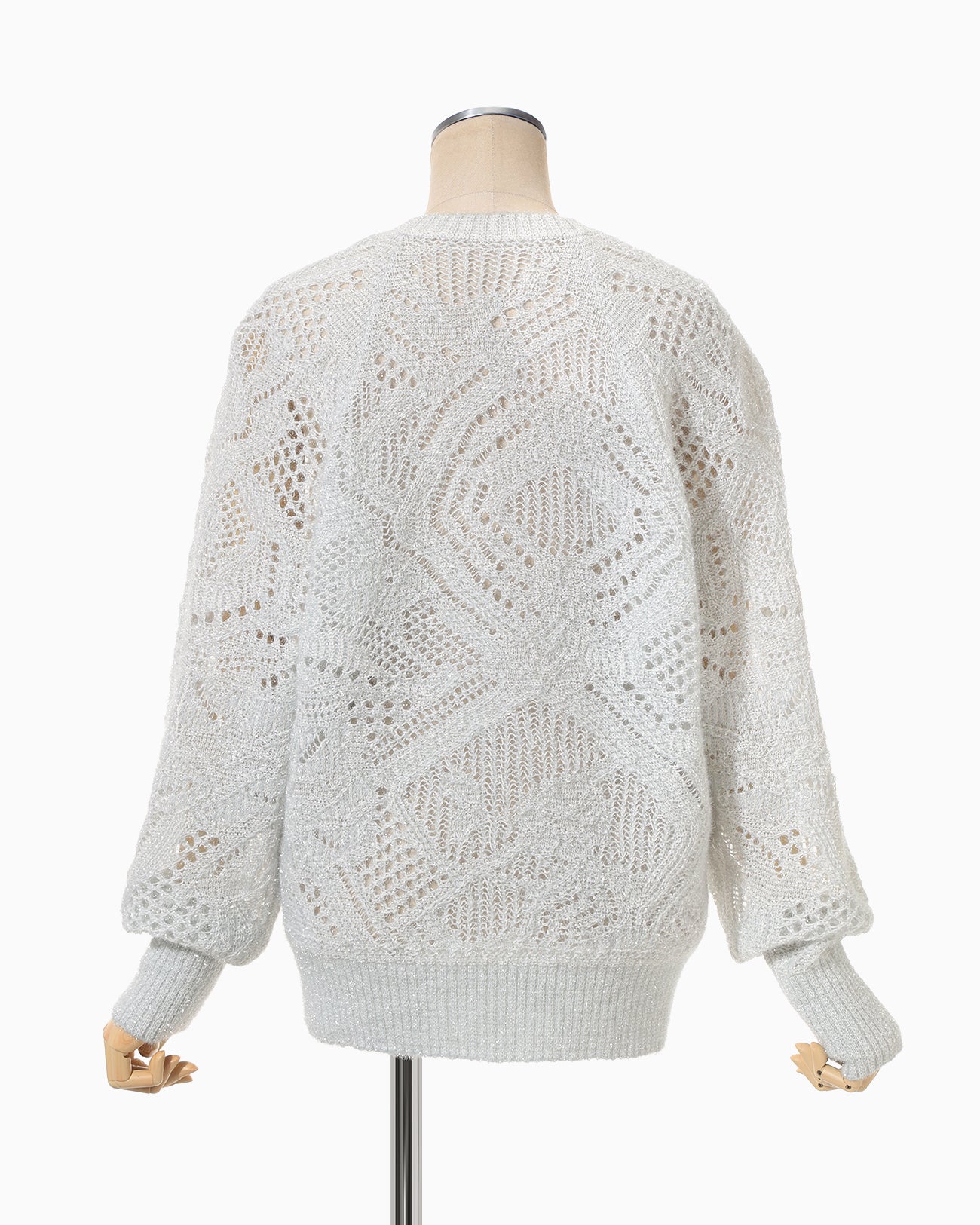 トップス mame kurogouchi Shimmering Knit Cardigan Shimmering Knit Top - light blue - Mame Kurogouchi