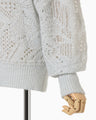 Shimmering Knit Top - light blue