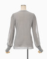 High Gauge Sheer Knit Top - grey