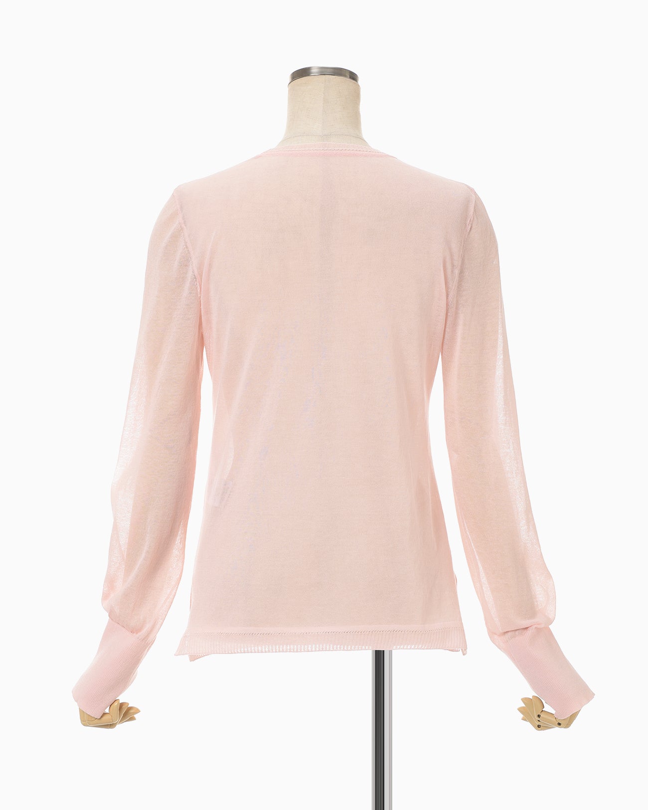 High Gauge Sheer Knit Top - pink - Mame Kurogouchi