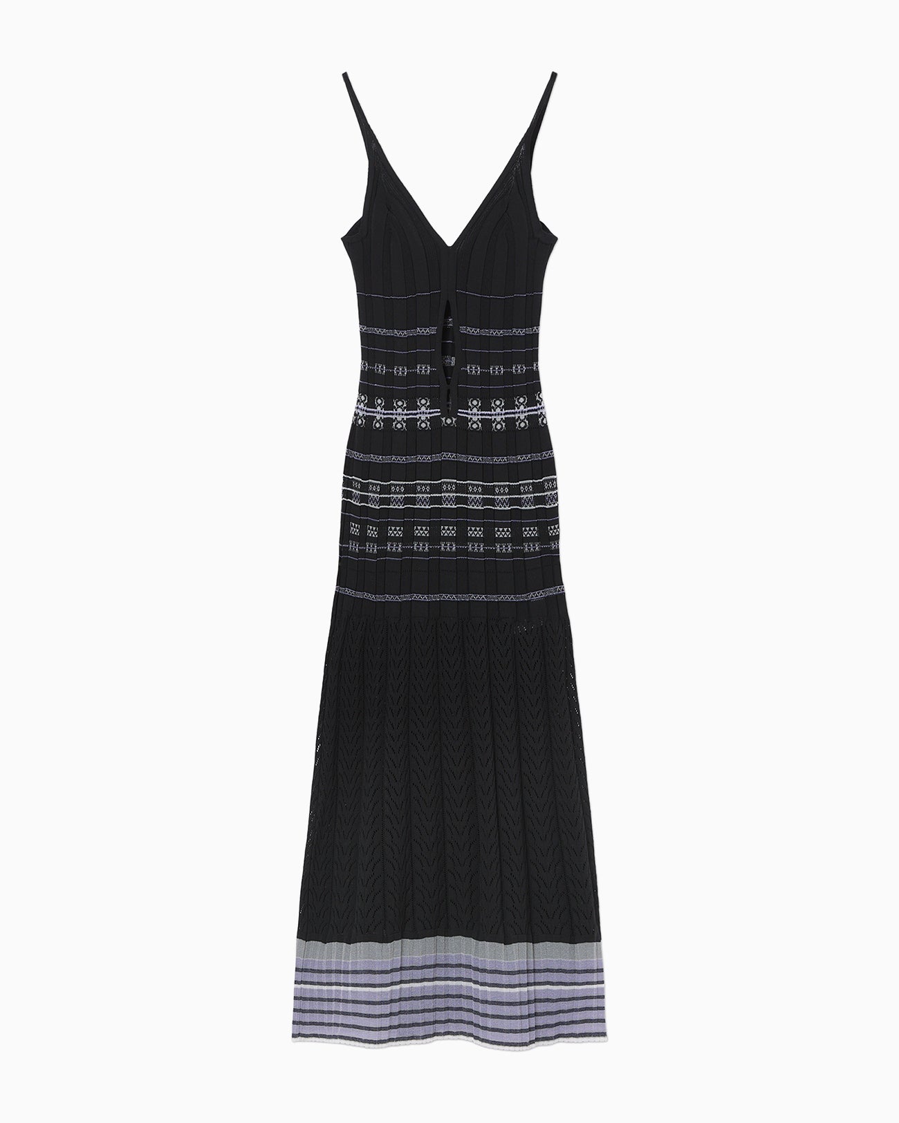 Lamp Shaped Knit Dress - black - Mame Kurogouchi