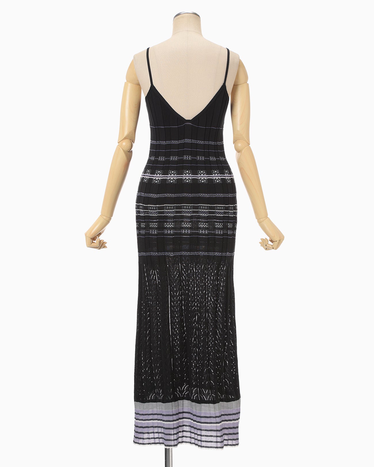 Lamp Shaped Knit Dress - black - Mame Kurogouchi