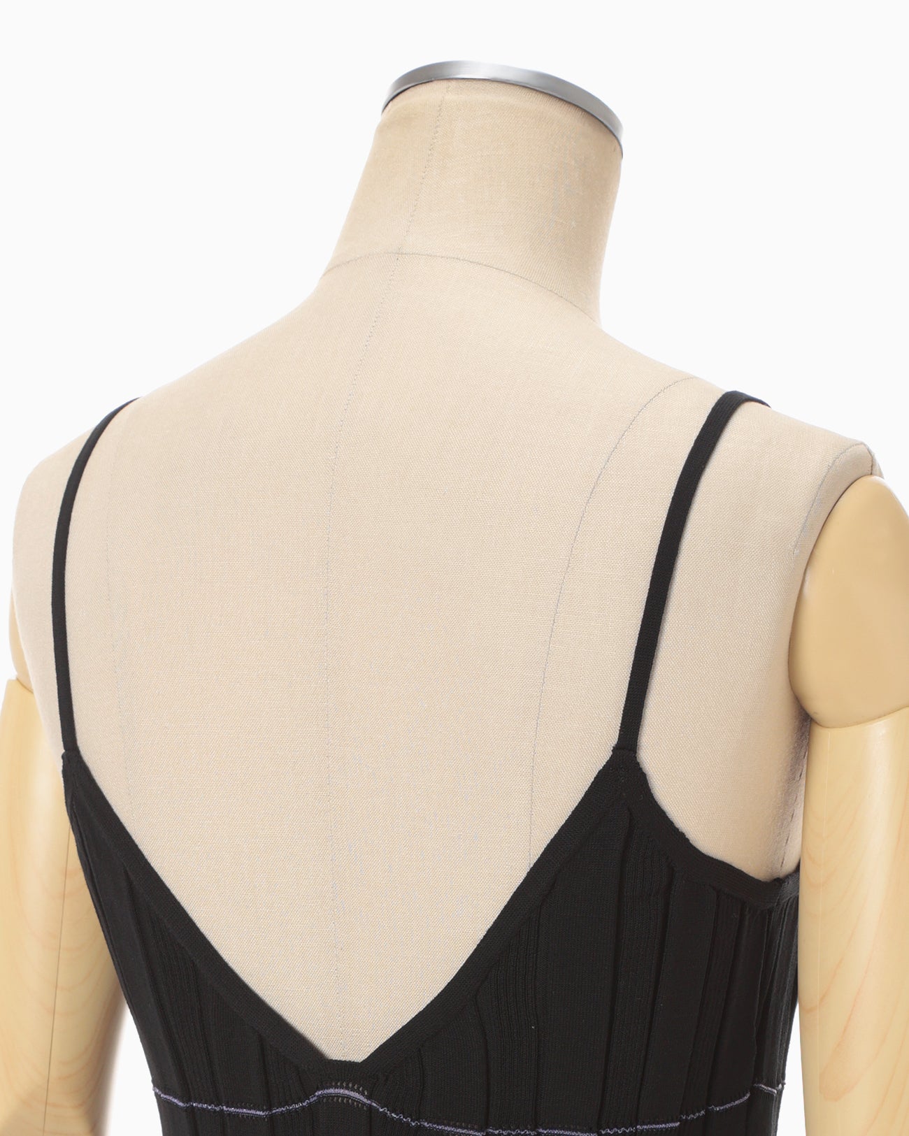 Lamp Shaped Knit Dress - black - Mame Kurogouchi