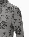 Floral Jacquard Knit Bodysuit - black