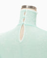 Floral Jacquard Knit Bodysuit - light green