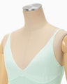 Floral Jacquard Knit Camisole Top - light green