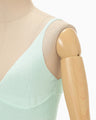 Floral Jacquard Knit Camisole Top - light green