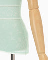 Floral Jacquard Knit Camisole Top - light green