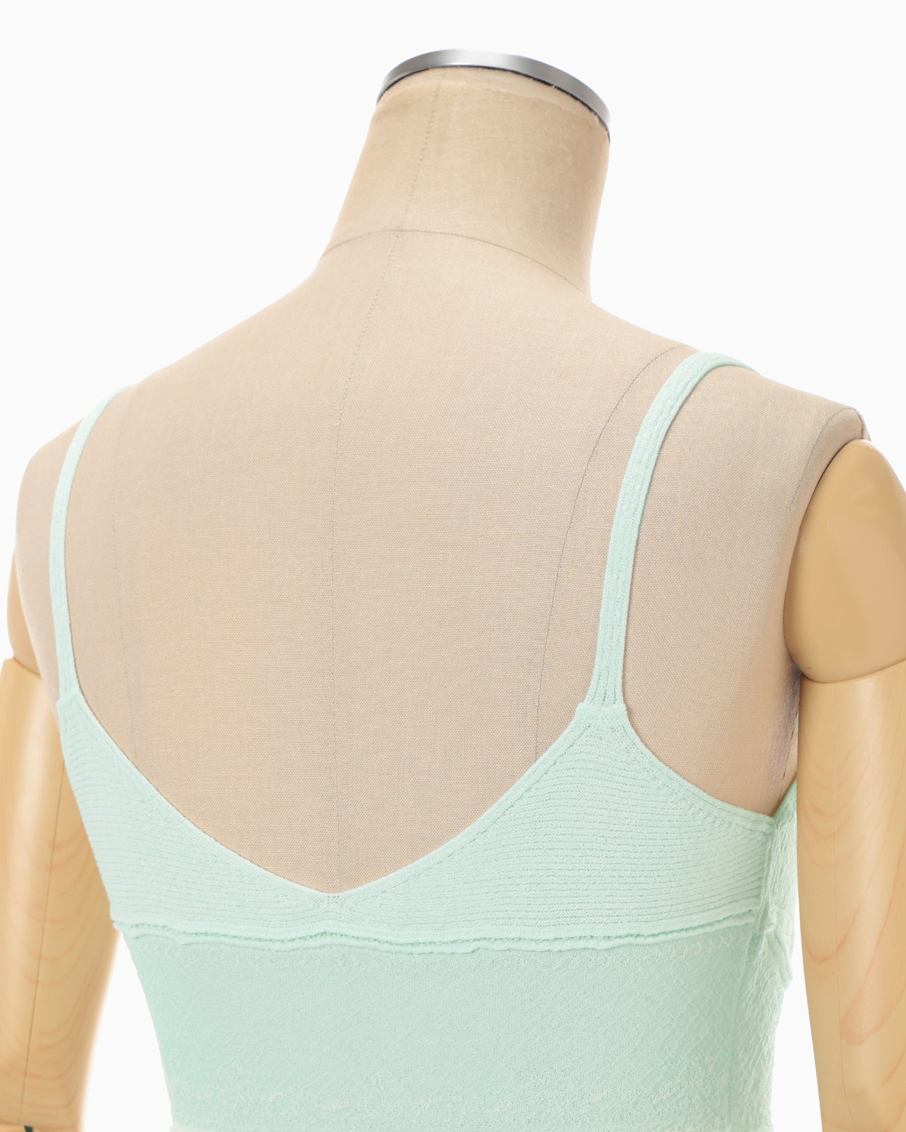 Floral Jacquard Knit Camisole Top - light green - Mame Kurogouchi