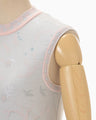 Layered Jacquard Sleeveless Knit Top - pink